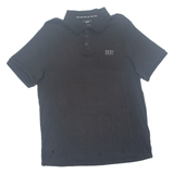 DKNY Mens Polo Shirt Black L