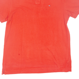 TOMMY HILFIGER Custom Fit Mens Polo Shirt Red L