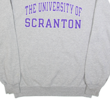 CHAMPION University Of Scranton Mens Sweatshirt Grey USA M