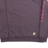 CARHARTT Womens Sweatshirt Purple M