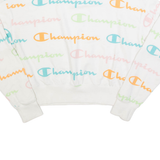 CHAMPION Womens Sweatshirt White XS