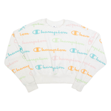 CHAMPION Womens Sweatshirt White XS