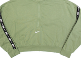 NIKE Cropped Womens Sweatshirt Green XL