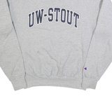 CHAMPION UW-STOUT Mens Sweatshirt Grey USA S
