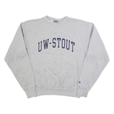 CHAMPION UW-STOUT Mens Sweatshirt Grey USA S