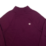 CHAMPION Womens Sweatshirt Purple L