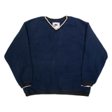 NIKE Mens Sweatshirt Blue V-Neck L