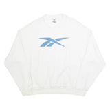 REEBOK Womens Sweatshirt White M