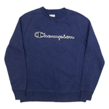 CHAMPION Womens Sweatshirt Blue S