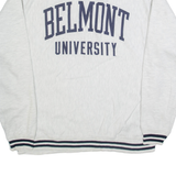 CHAMPION REVERSE WEAVE Belmont University Mens Sweatshirt Grey USA L