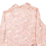 Womens Printed Shirt Pink Collared Long Sleeve Paisley L