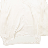 CHRISTA GUNTER Womens Shirt Beige Collared Long Sleeve L