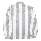 RO Womens Printed Shirt Grey Collared Long Sleeve Striped L
