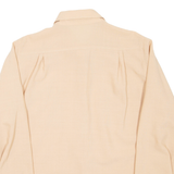 HUCKE Womens Shirt Brown Collared Long Sleeve M