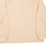 HUCKE Womens Shirt Brown Collared Long Sleeve M