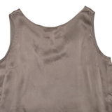 Womens Cropped Vest Brown L