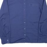 MARIO ROSELLA Womens Shirt Blue Collared Long Sleeve L