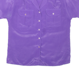 LINDSEY BLAKE Womens Shirt Purple Collared L