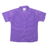 LINDSEY BLAKE Womens Shirt Purple Collared L