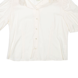 YESSICA Womens Blouse Beige Collared L