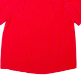Womens Blouse Red High Neck L