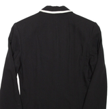 CARTOON Womens Blouse Black V-Neck Long Sleeve L