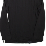 CARTOON Womens Blouse Black V-Neck Long Sleeve L