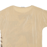 Womens Printed Top Brown Crazy Pattern S