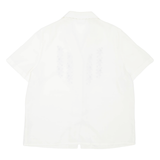 EASTEX Womens Shirt Cream Collared Floral L