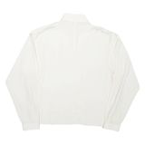 Womens Blouse Beige High Neck Long Sleeve XL