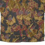 Womens Printed Top Brown Crazy Pattern L