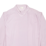Womens Blouse Purple Collared Long Sleeve XL