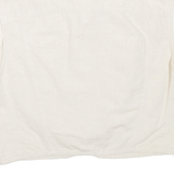 Womens Cropped Shirt Beige Collared M