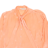 Womens Blouse Pink High Neck Long Sleeve L