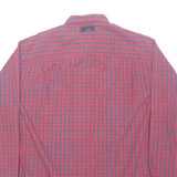 TOMMY HILFIGER Tommy Jeans Mens Shirt Red Check Long Sleeve L