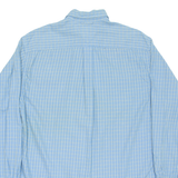 TOMMY HILFIGER Mens Flannel Shirt Blue Check Long Sleeve S