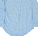 TOMMY HILFIGER Mens Flannel Shirt Blue Check Long Sleeve S