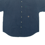 TOMMY HILFIGER Mens Plain Shirt Blue M