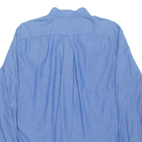 NAUTICA Classic Fit Mens Plain Shirt Blue Long Sleeve M