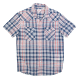 LEVI'S Mens Shirt Blue Plaid S