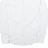 HUGO BOSS Mens Shirt White Polka Dot Long Sleeve M