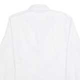 HUGO BOSS Mens Shirt White Polka Dot Long Sleeve M