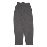 ERRENNO Womens Knit Trousers Grey Regular Tapered Wool W26 L29