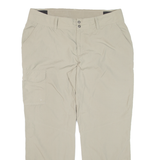 COLUMBIA Womens Trousers Green Relaxed Straight Nylon W34 L26