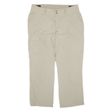 COLUMBIA Womens Trousers Green Relaxed Straight Nylon W34 L26