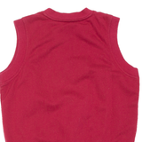 PRO COMFIA Sleeveless Mens Sweatshirt Red V-Neck S