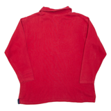NEW TASTE Teddy Bear Womens Sweatshirt Red Collared M