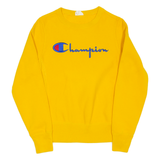 CHAMPION REVERSE WEAVE Mens Sweatshirt Yellow XS