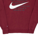 NIKE Mens Sweatshirt Maroon M