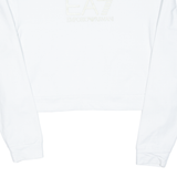 EA7 EMPORIO ARMANI Cropped Womens Sweatshirt White M